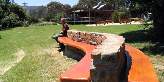 Snake Bench Seat Curved Wood Creations Tasmania