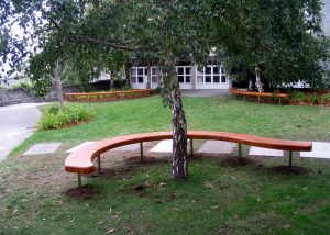 Utas bench Seat Curved Wood Creations Tasmania