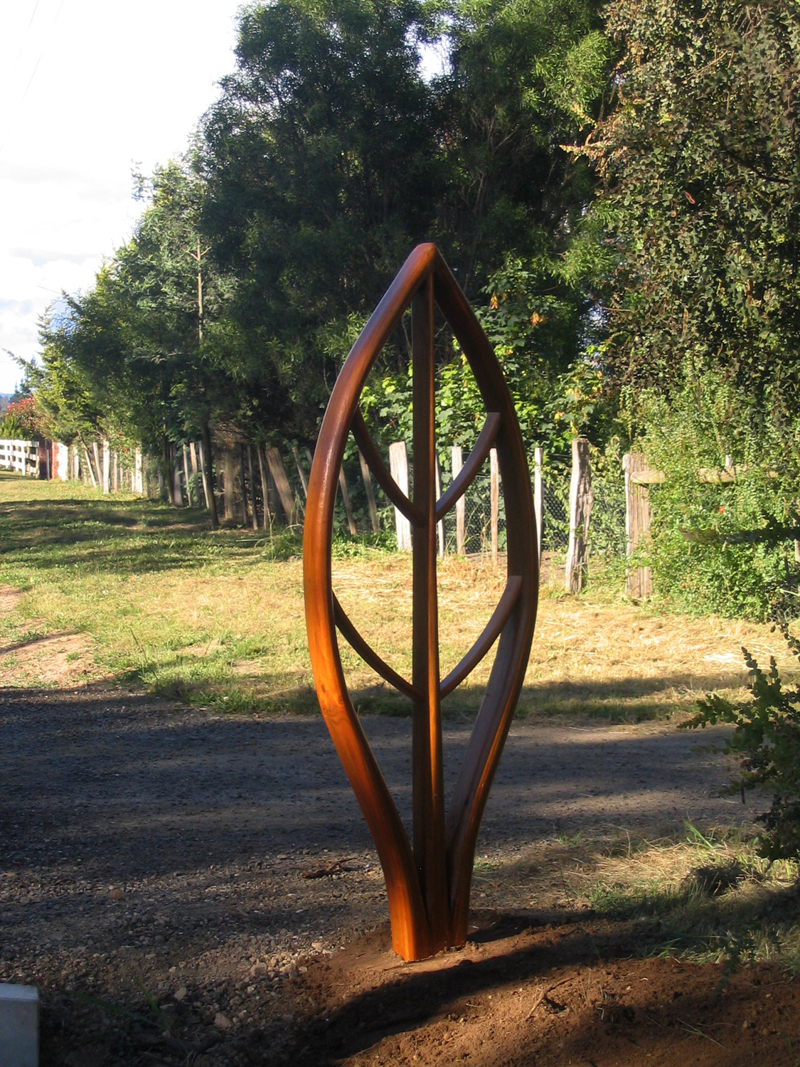 Driveway Marker Curved Wood Creations