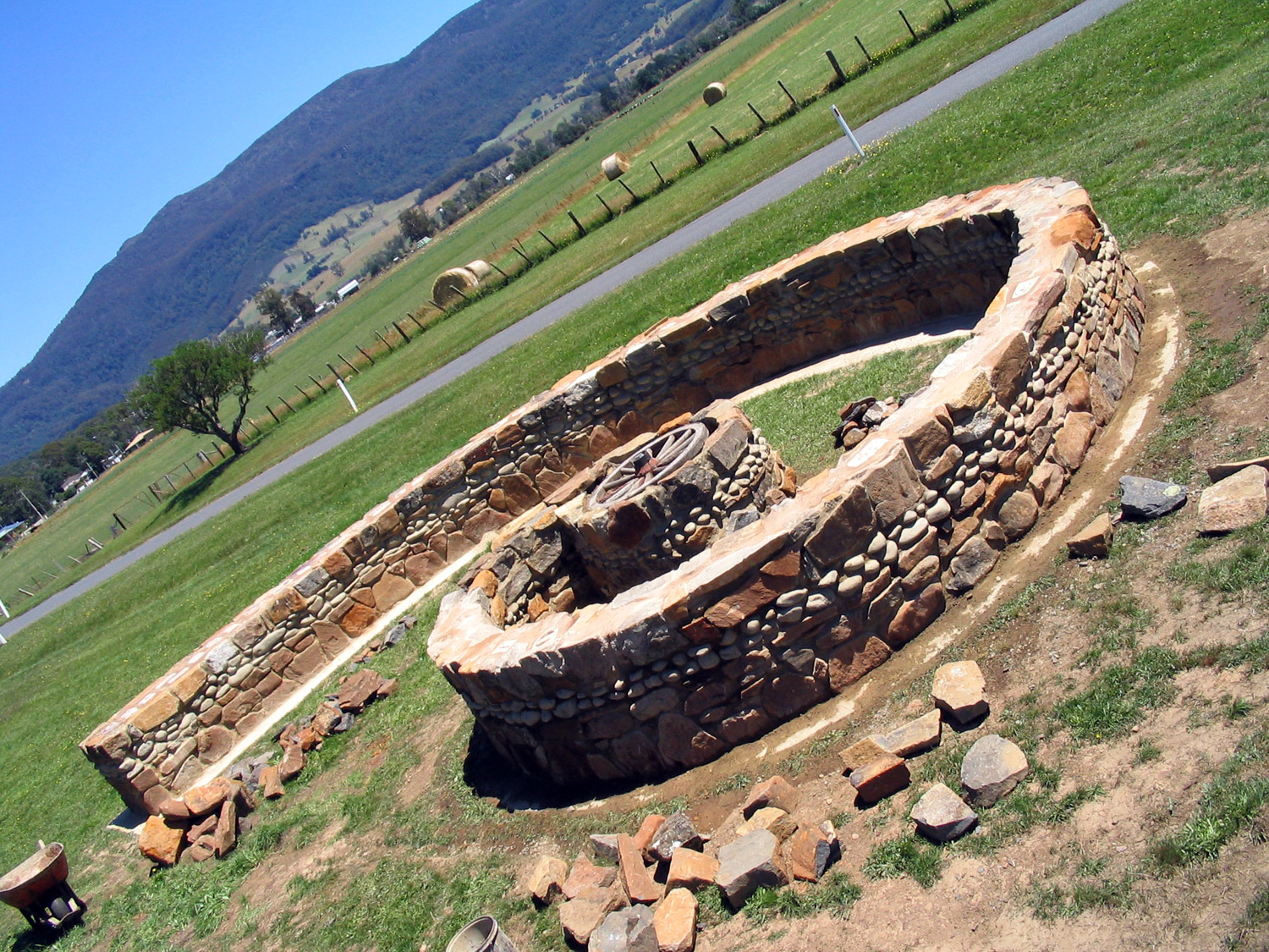 Meander Spiral time wall Curved Wood Creations Maker Tasmania